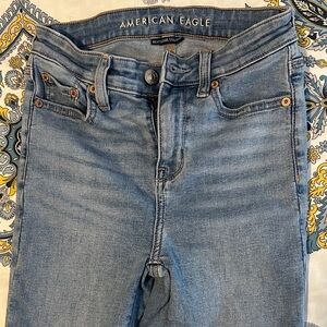American Eagle Outfitters High Rise Light Blue Jeans